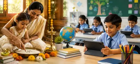 Vidyarambham Traditions and Modern Schooling
